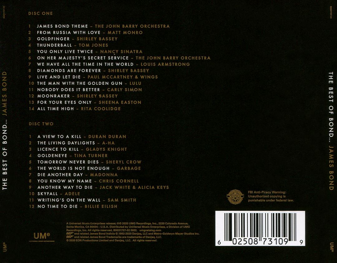 Best of Bond... James Bond cover art