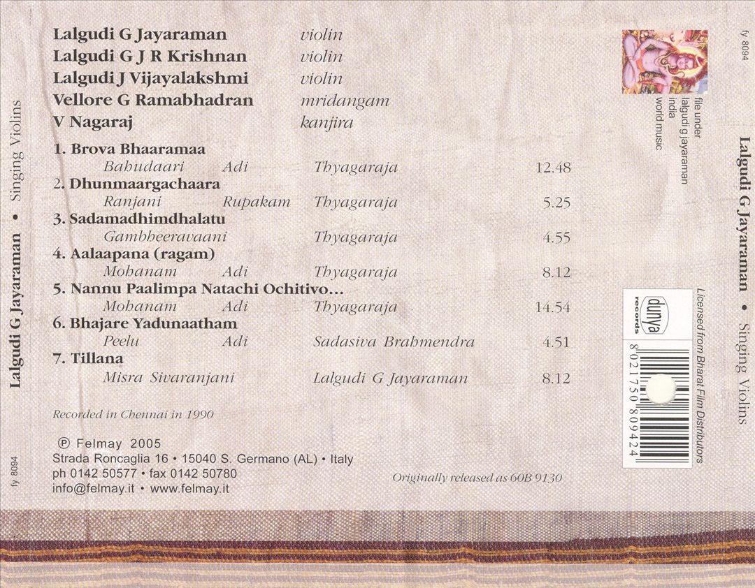 Singing Violins cover art