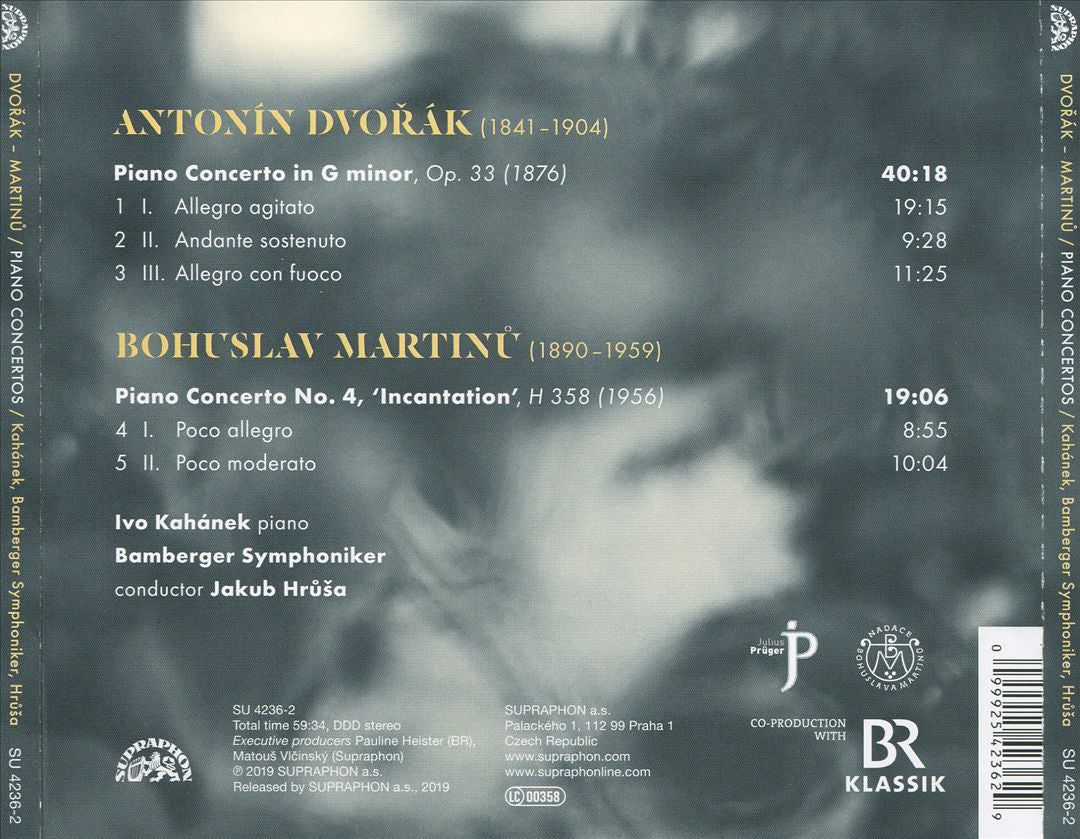 Dvorák, Martinu: Piano Concertos cover art