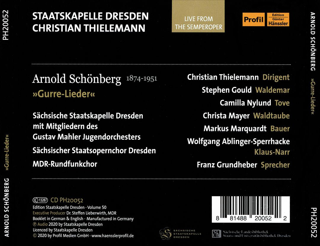 Arnold Schönberg: Gurre-Lieder cover art