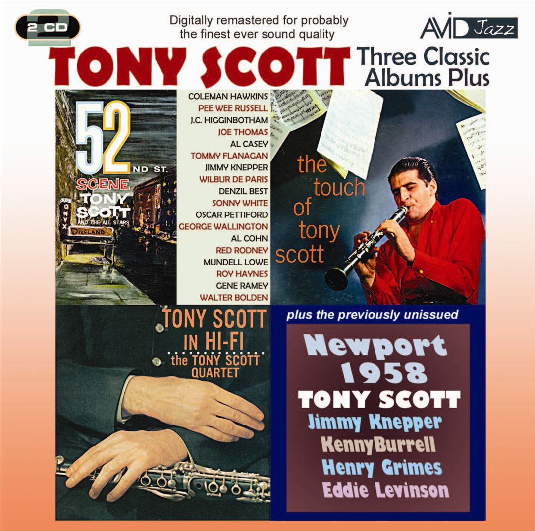 Three Classic Albums Plus (52nd St Scene/Tony Scott In Hi-Fi/the Touch of Tony Scott) cover art