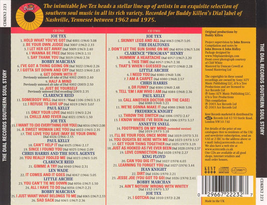 Dial Records Southern Soul Story cover art