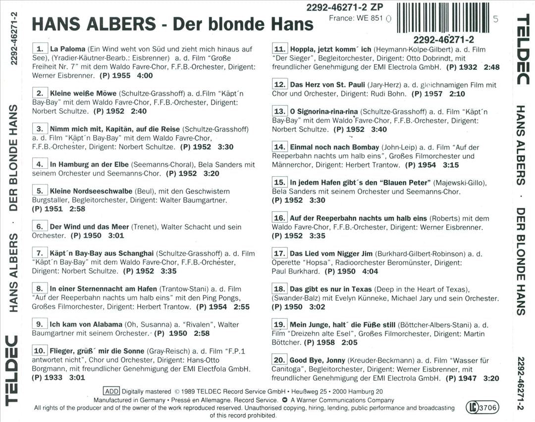 Blonde Hans cover art