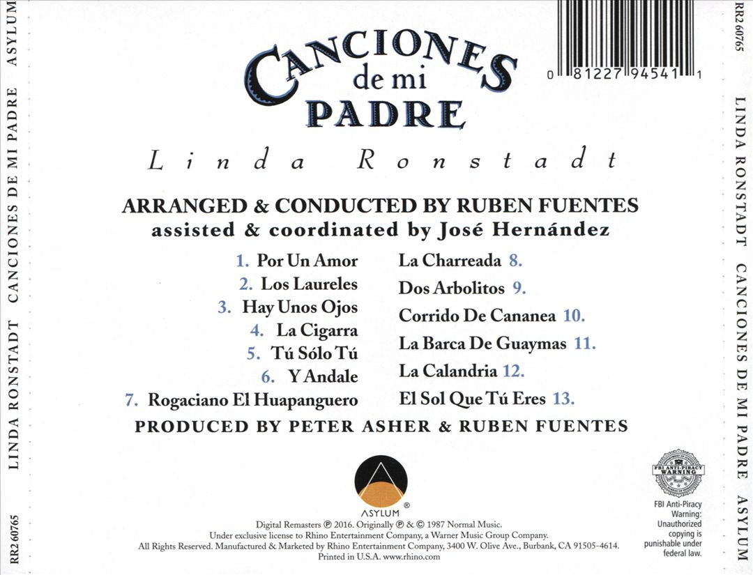 Canciones de Mi Padre cover art