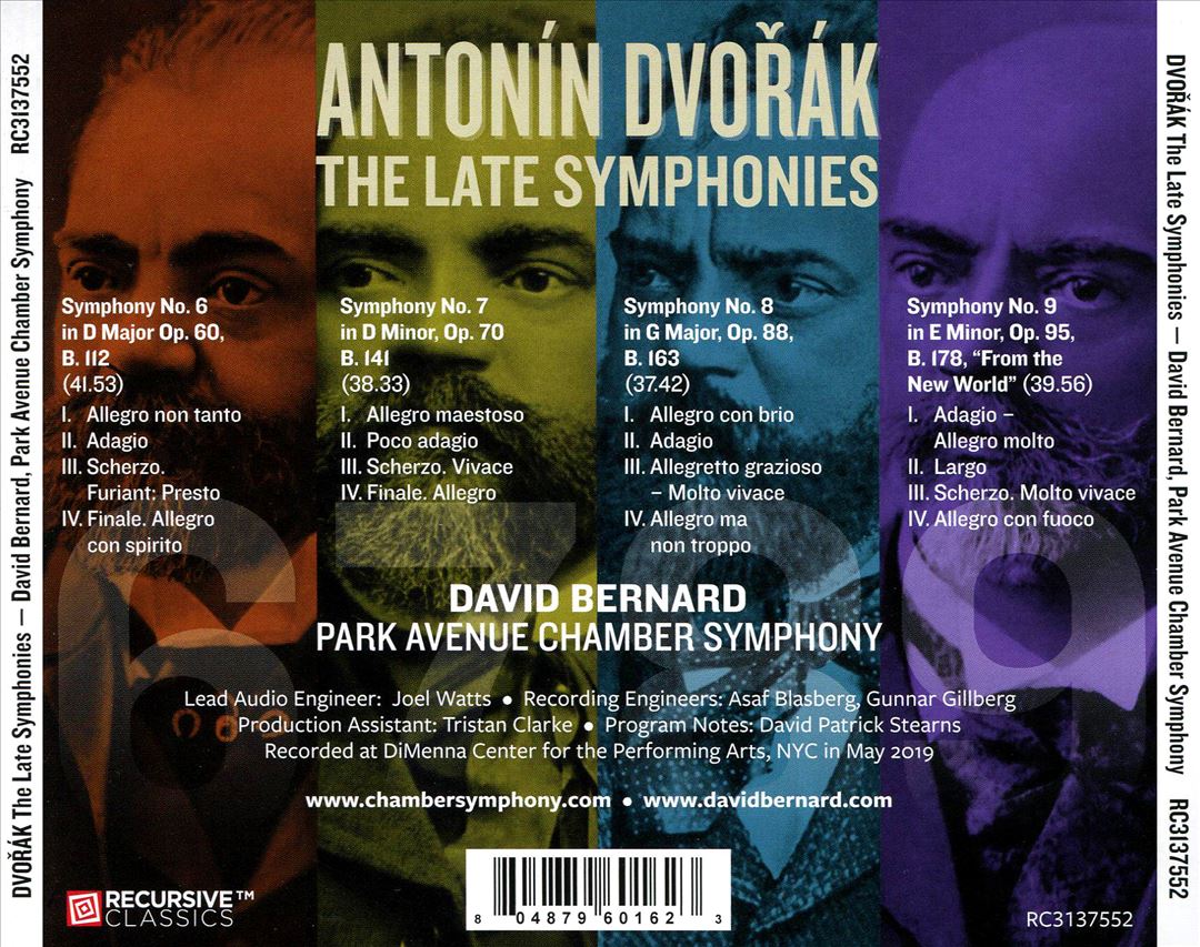 Antonín Dvorák: The Late Symphonies cover art