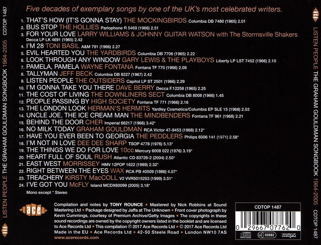Listen People: The Graham Gouldman Songbook 1964-2005 cover art