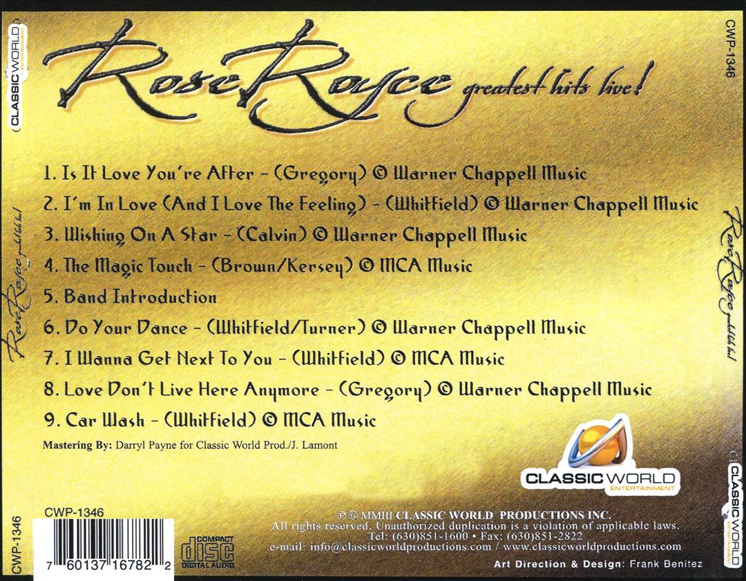Greatest Hits Live! cover art