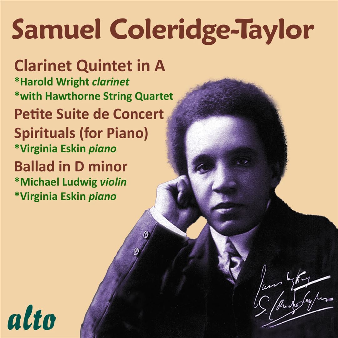 Samuel Coleridge-Taylor: Clarinet Quintet in A; Petite Suite de Concert; Spirituals; Ballad cover art