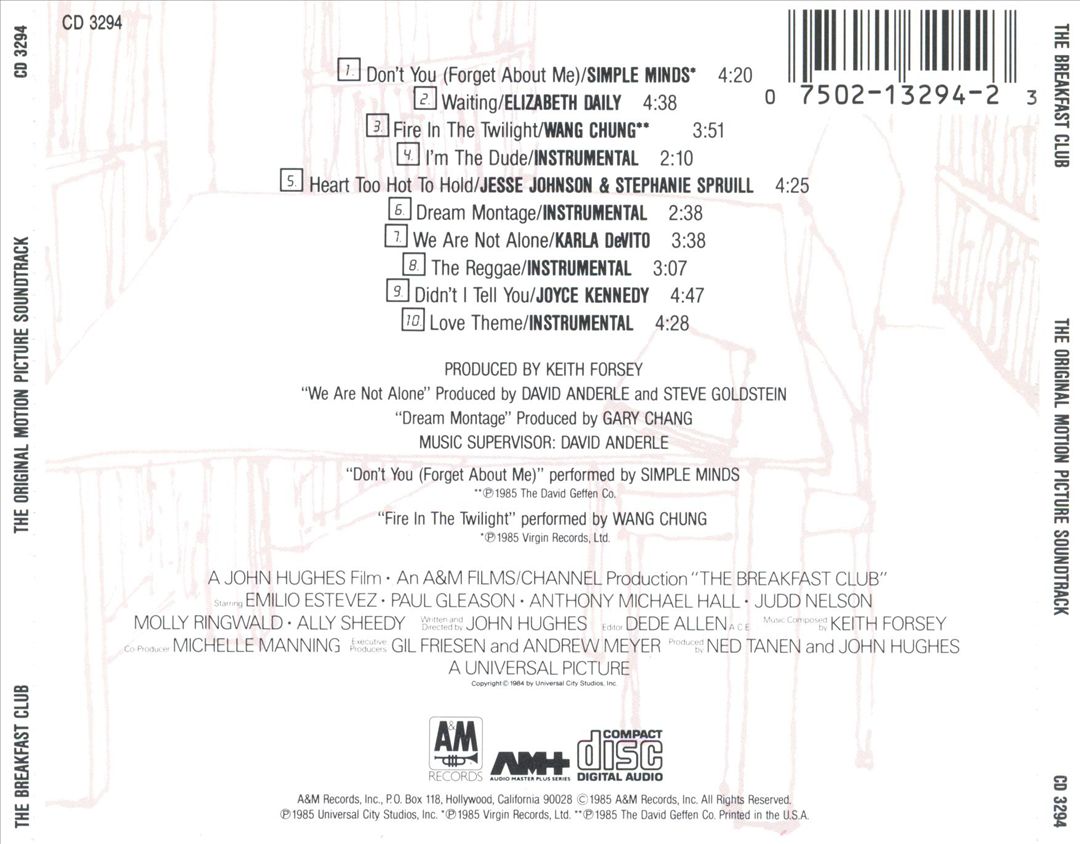 Breakfast Club [Original Soundtrack] cover art