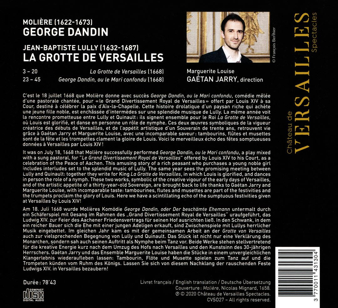 Lully-Molière: George Dandin; La Grotte de Versailles cover art