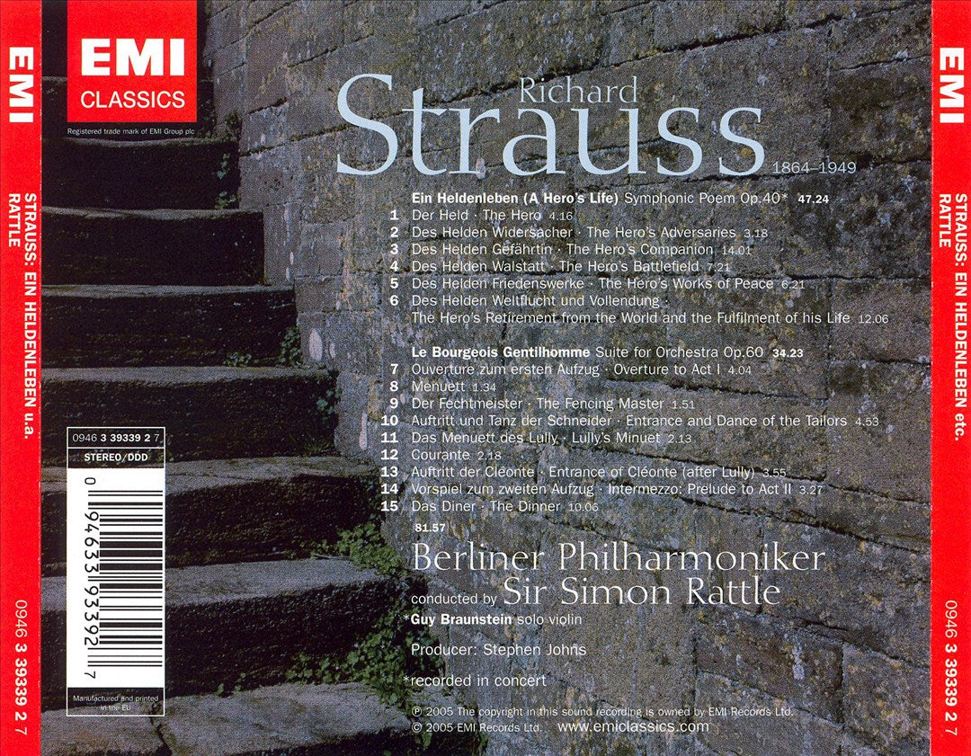 Richard Strauss: Ein Heldenleben; Le Bourgeois Gentilhomme cover art