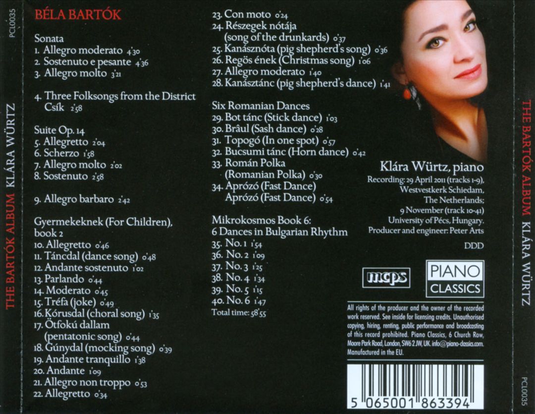 Bartók Album cover art