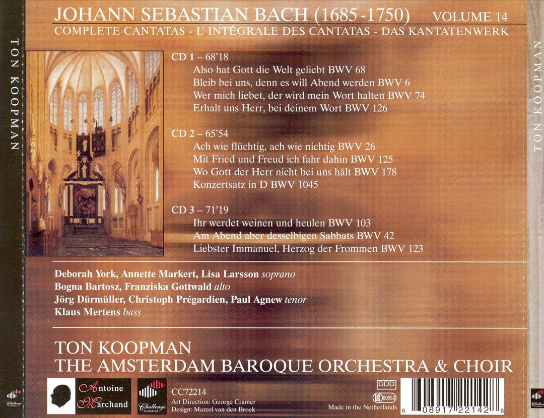 J.S. Bach: Cantatas, Vol. 14 cover art