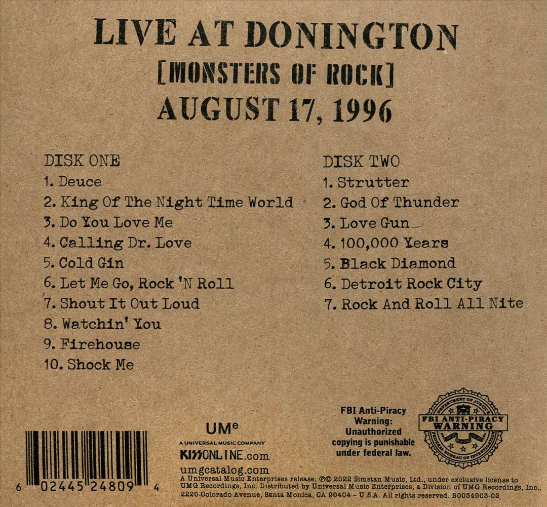 Off the Soundboard: Live at Donington 1996 cover art