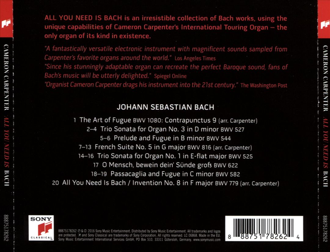 All You Need Is Bach cover art