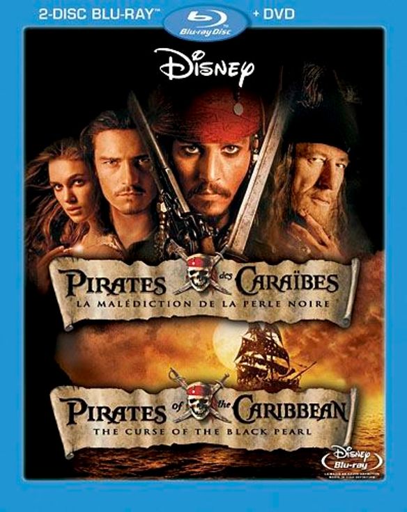 Pirates of the Caribbean: The Curse of the Black Pearl [French] [Blu-ray/DVD] cover art