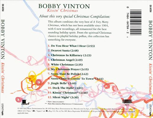 Kissin' Christmas: The Bobby Vinton Christmas Album cover art