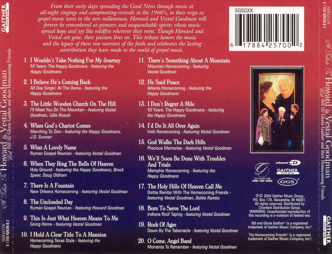 Tribute to Howard & Vestal Goodman cover art