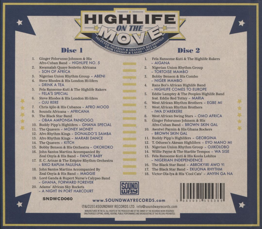 Highlife On The Move: Selected Nigerian And Ghanaian Recordings, 1954-1966 cover art