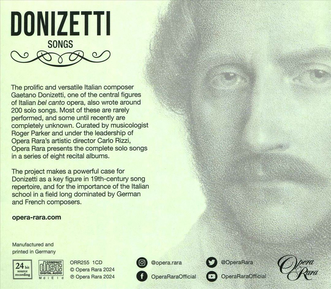 Donizetti: Songs Vol. 2 cover art