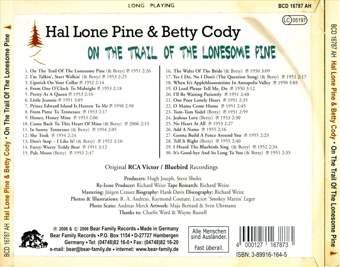 On the Trail of the Lonesome Pine cover art