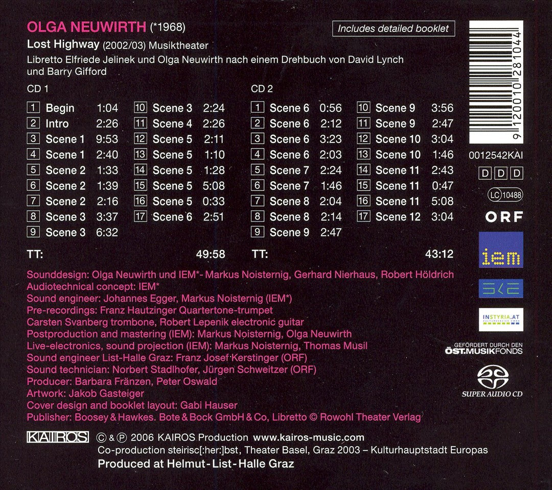 Olga Neuwirth: Lost Highway  cover art