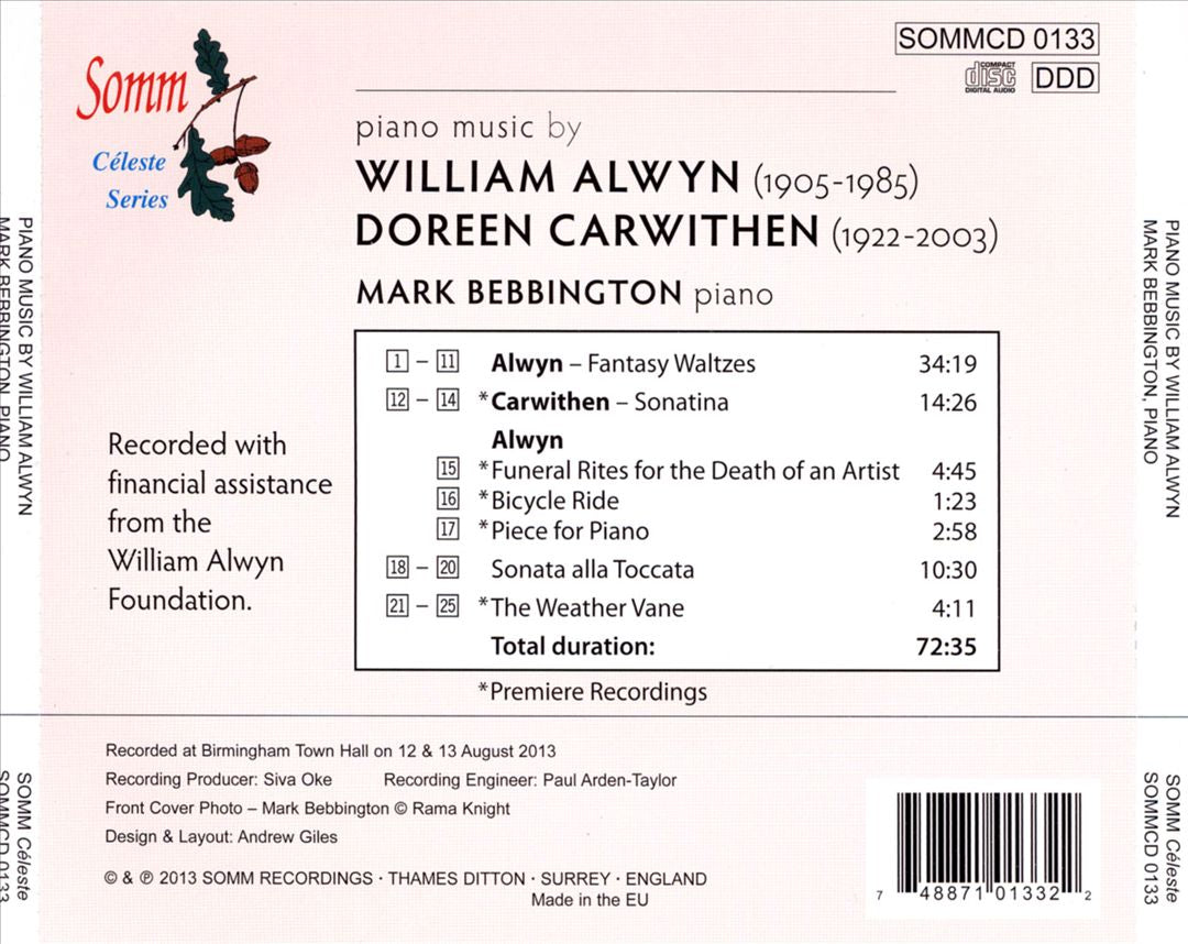 Piano Music by William Alwyn cover art