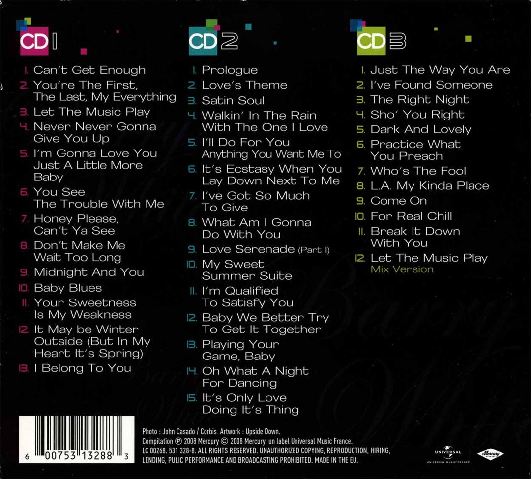 Triple Best of Barry White cover art