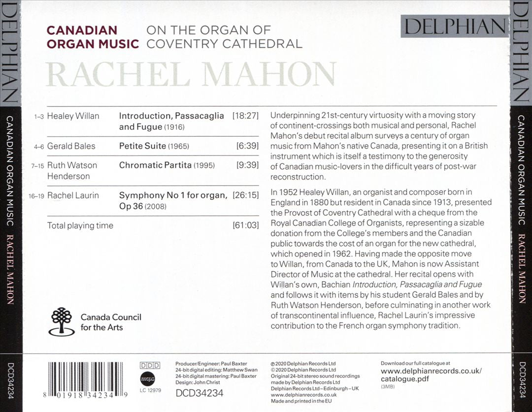 Canadian Organ Music: On the Organ of Coventry Cathedral cover art