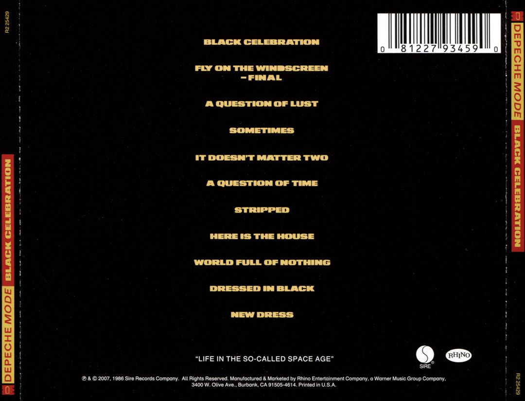 Black Celebration [2017 CD Reissue] cover art