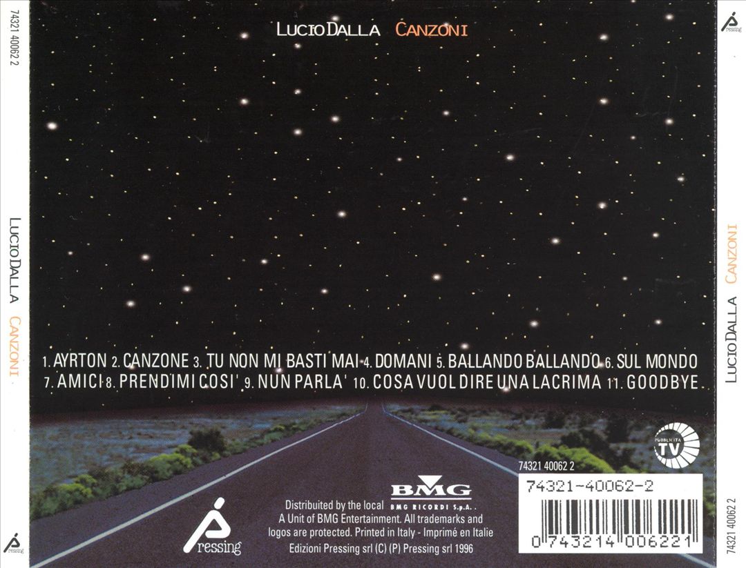 Canzoni cover art