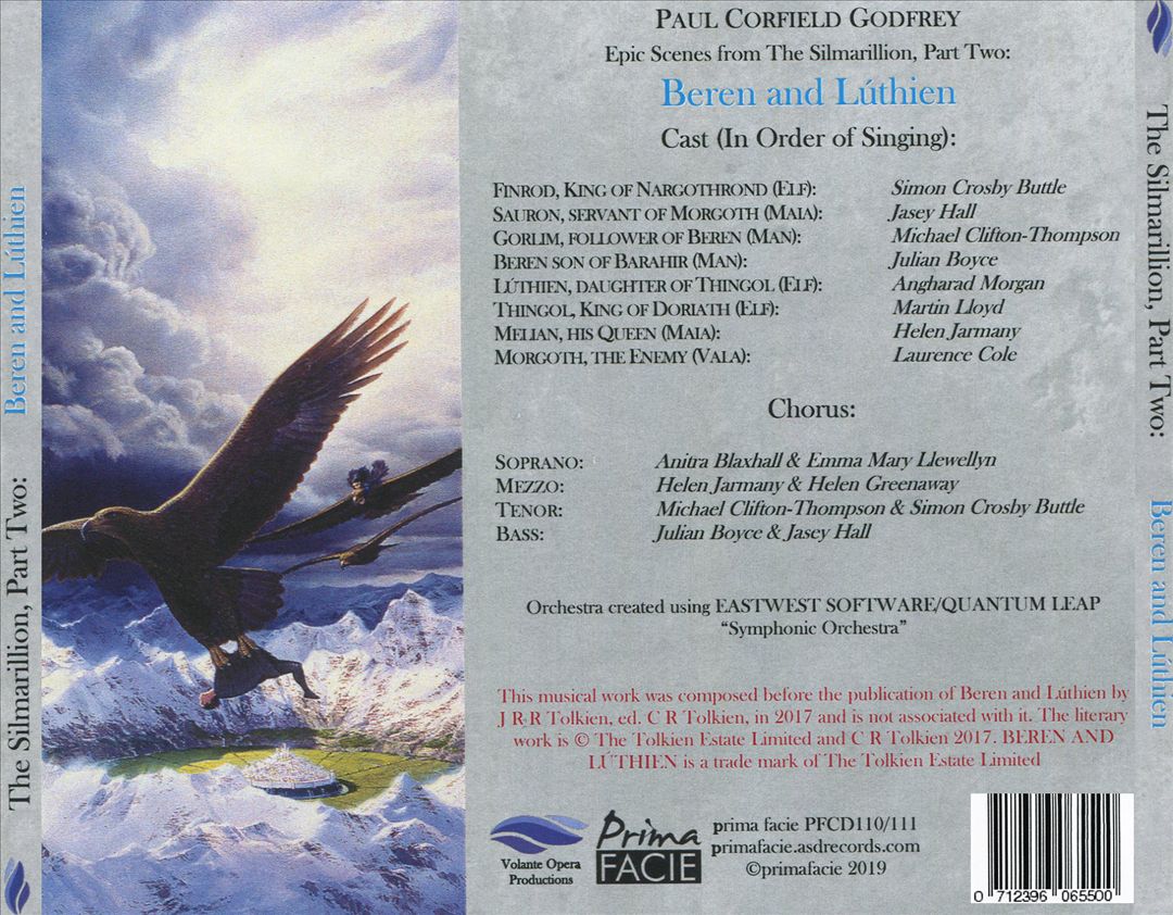 Paul Corfield Godfrey: Beren and Lúthien cover art