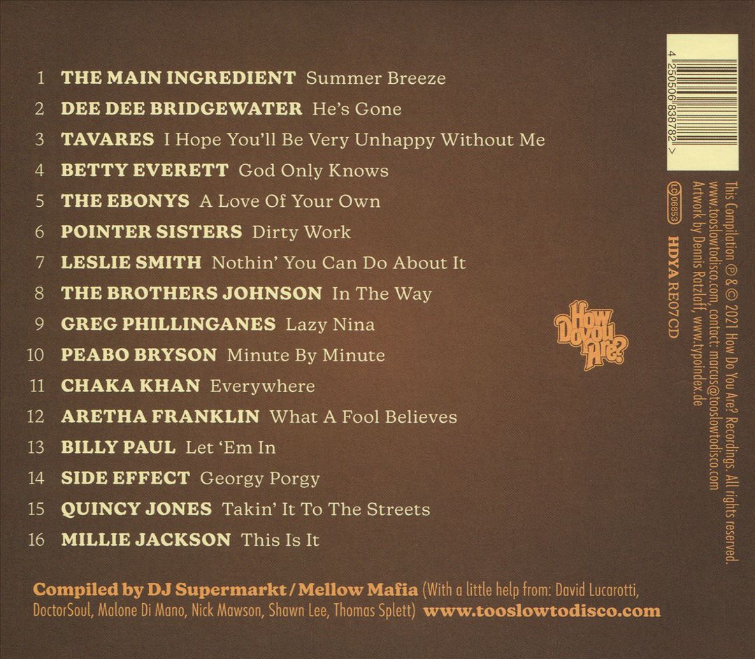 Too Slow to Disco Presents Yacht Soul: The Cover Versions cover art