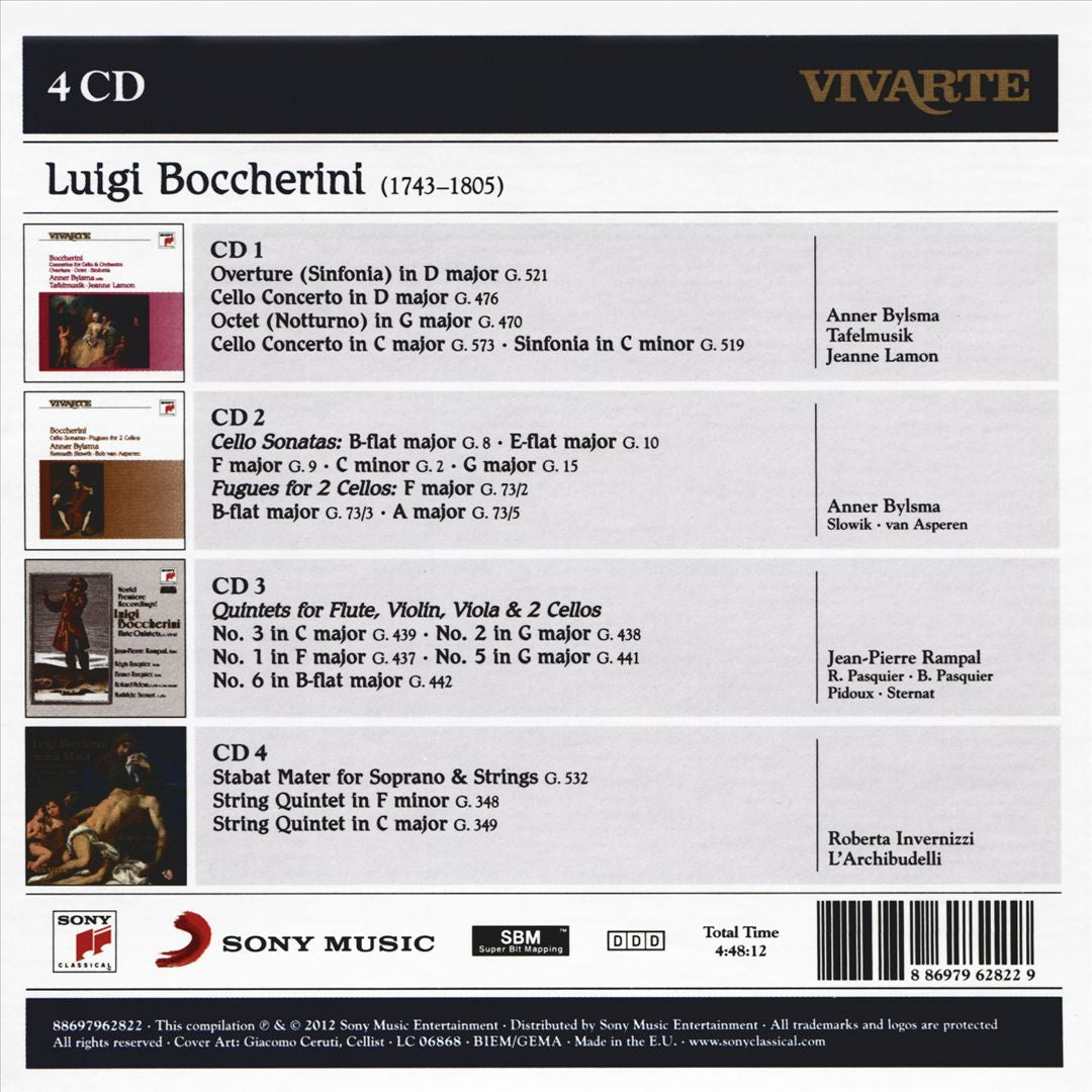 Boccherini: Cello Concertos; Etc. cover art
