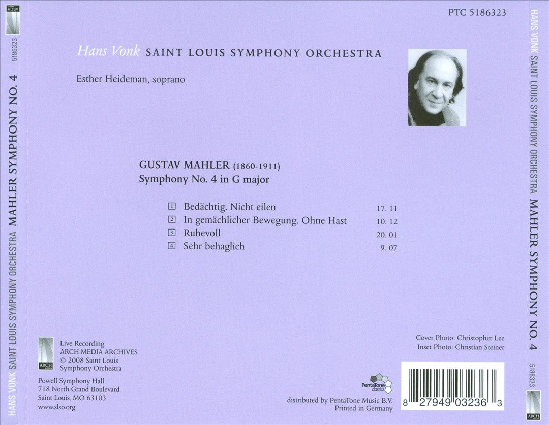 Mahler: Symphony No. 4 cover art