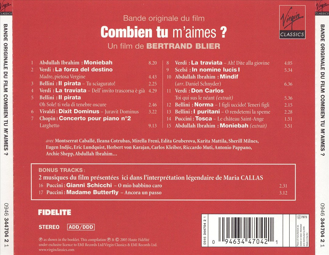 Combien tu m'aimes? [Bande originale du film] cover art
