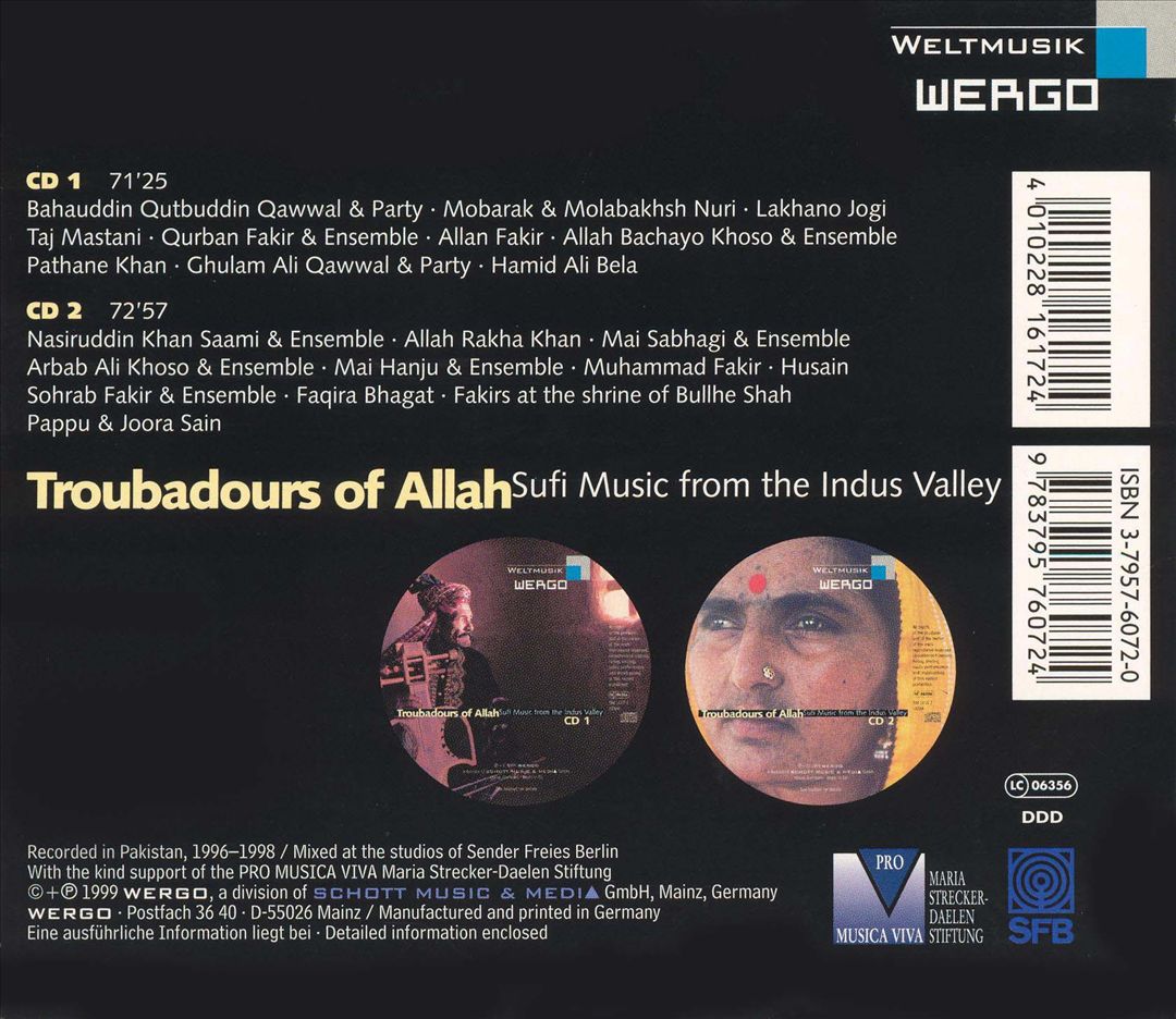 Troubadours of Allah: Sufi Music Indus Vly cover art
