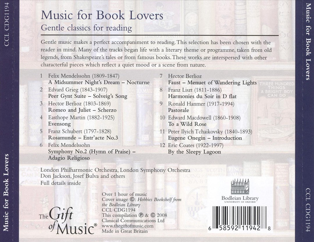 Music For Book Lovers cover art
