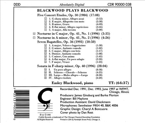 Blackwood Plays Blackwood cover art