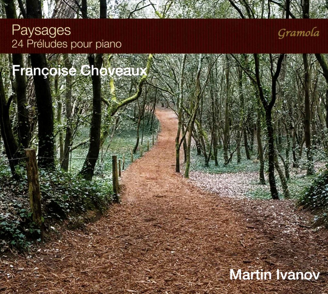 Françoise Choveaux: Paysages - 24 Préludes pour piano cover art