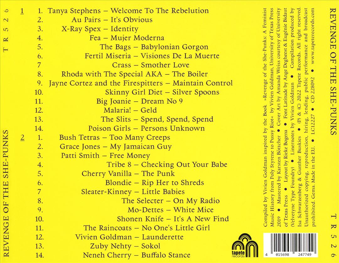 Revenge of the She-Punks: Compilation Inspired by the Book by Vivien Goldman cover art