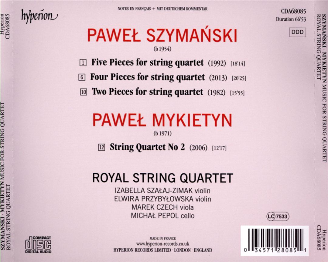 Szymanski, Mykietyn cover art