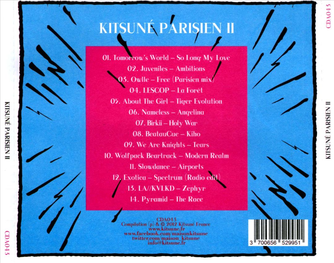 Andre & Gildas: Kitsuné Parisien II cover art