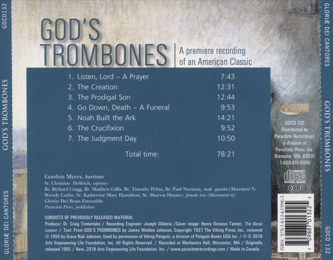 Gordon Myers: God's Trombone cover art