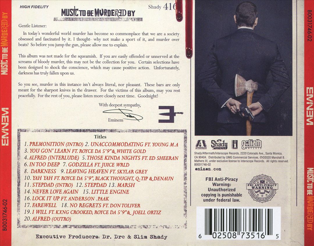 Music to Be Murdered By cover art