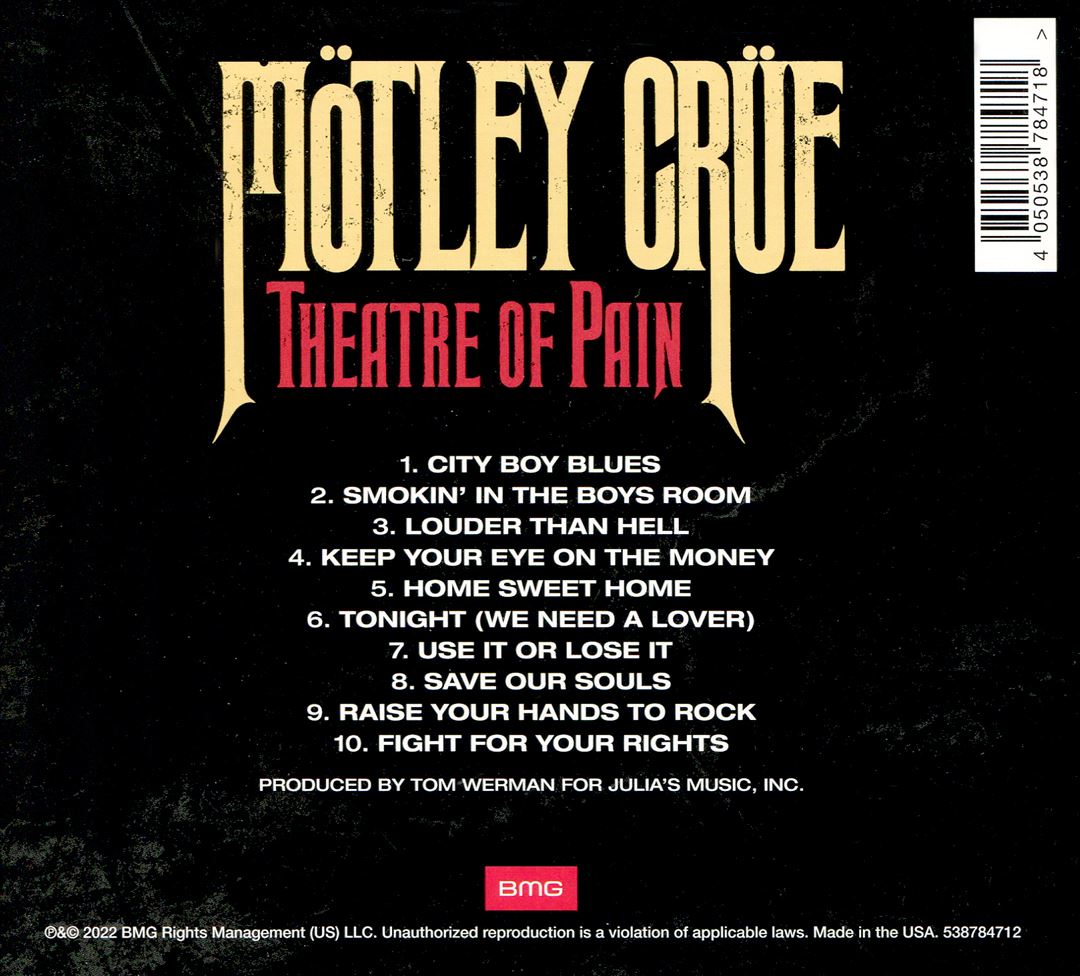 Theatre of Pain cover art