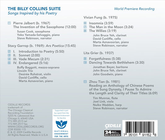 Billy Collins Suite cover art