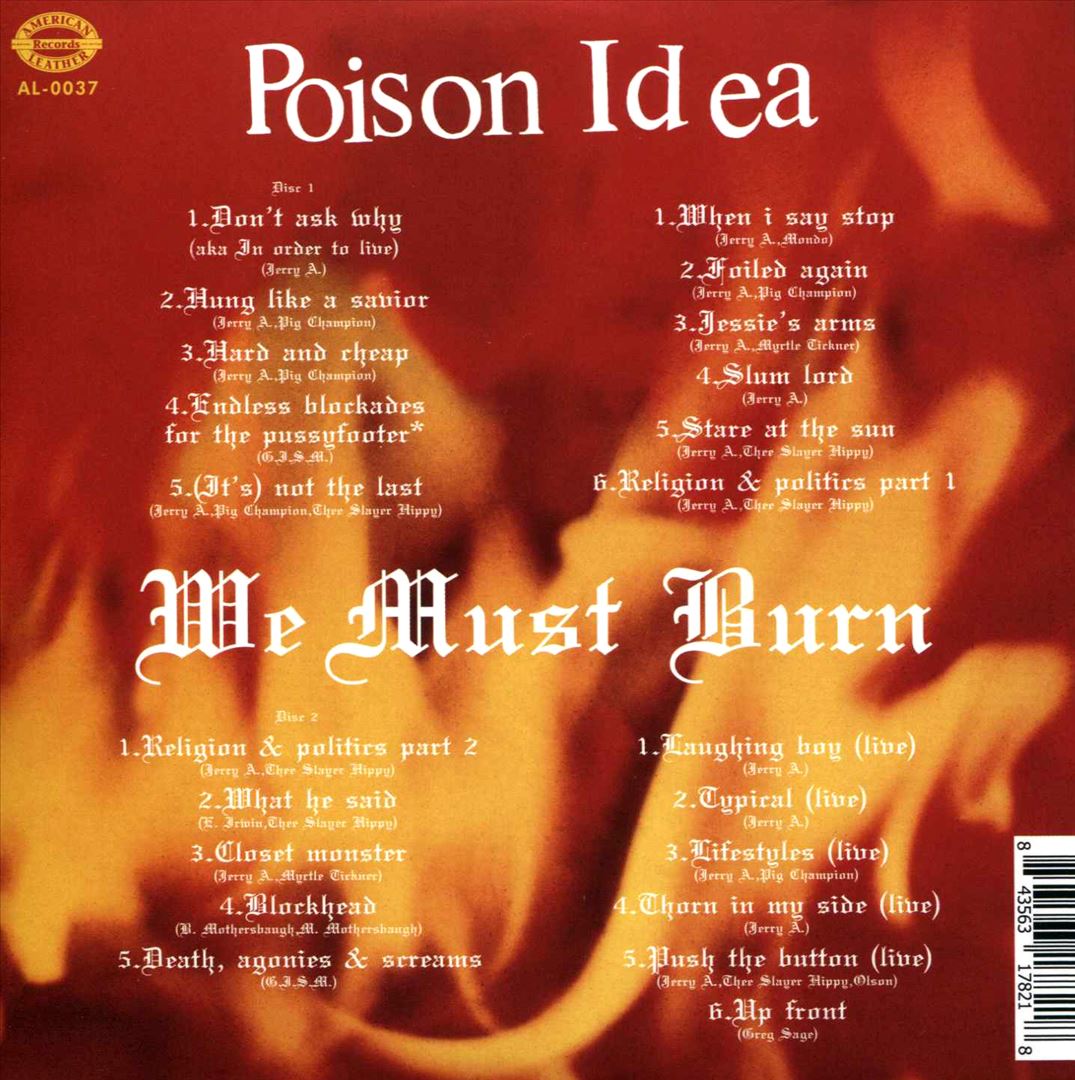 We Must Burn cover art