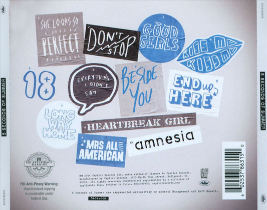 5 Seconds of Summer cover art