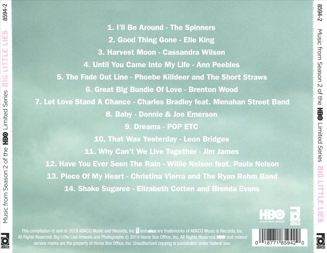 Big Little Lies, Season 2 [Original TV Soundtrack] cover art